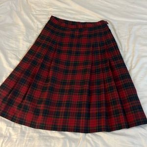 Pendleton 100%  Wool Plaided Skirt Size 12